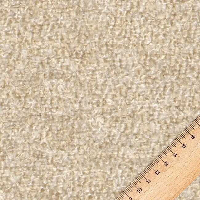 Bukle Döşemelik Koyu Krem Kumaş Teddy 14 Kumascihome